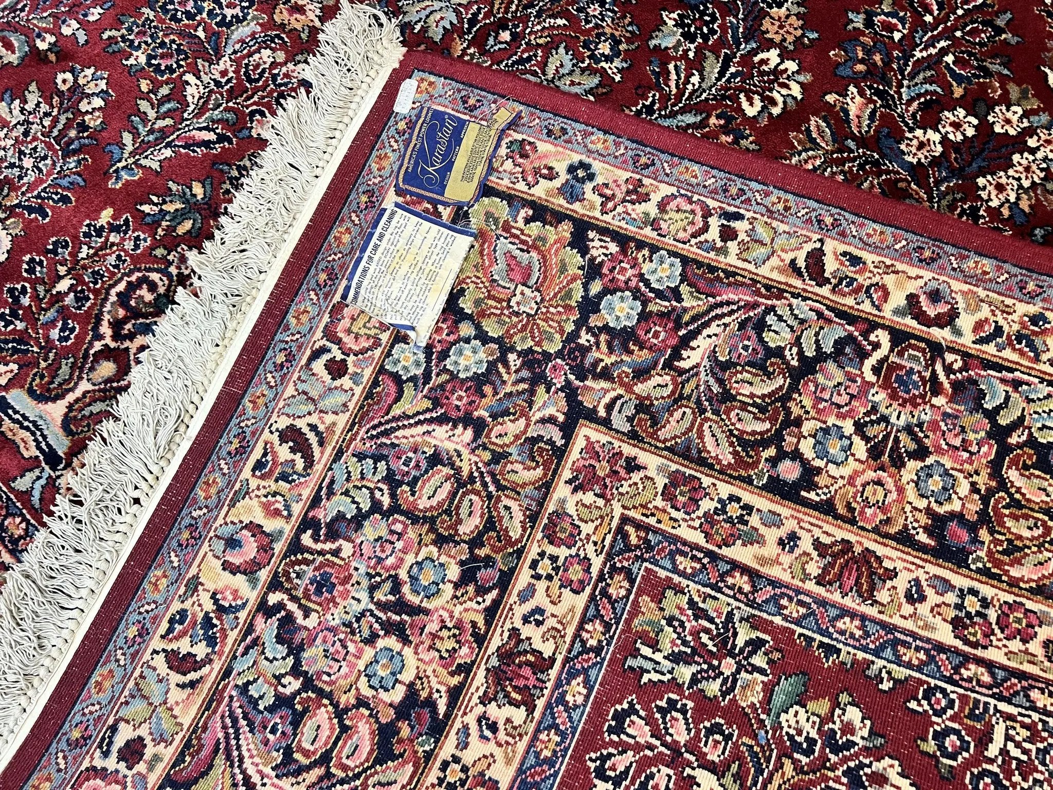 Karastan Rug 10x18 Red Sarouk #785, Wool Karastan Carpet, Original 700 Series, Vintage Discontinued Large Oriental Rug by Jewel Rugs