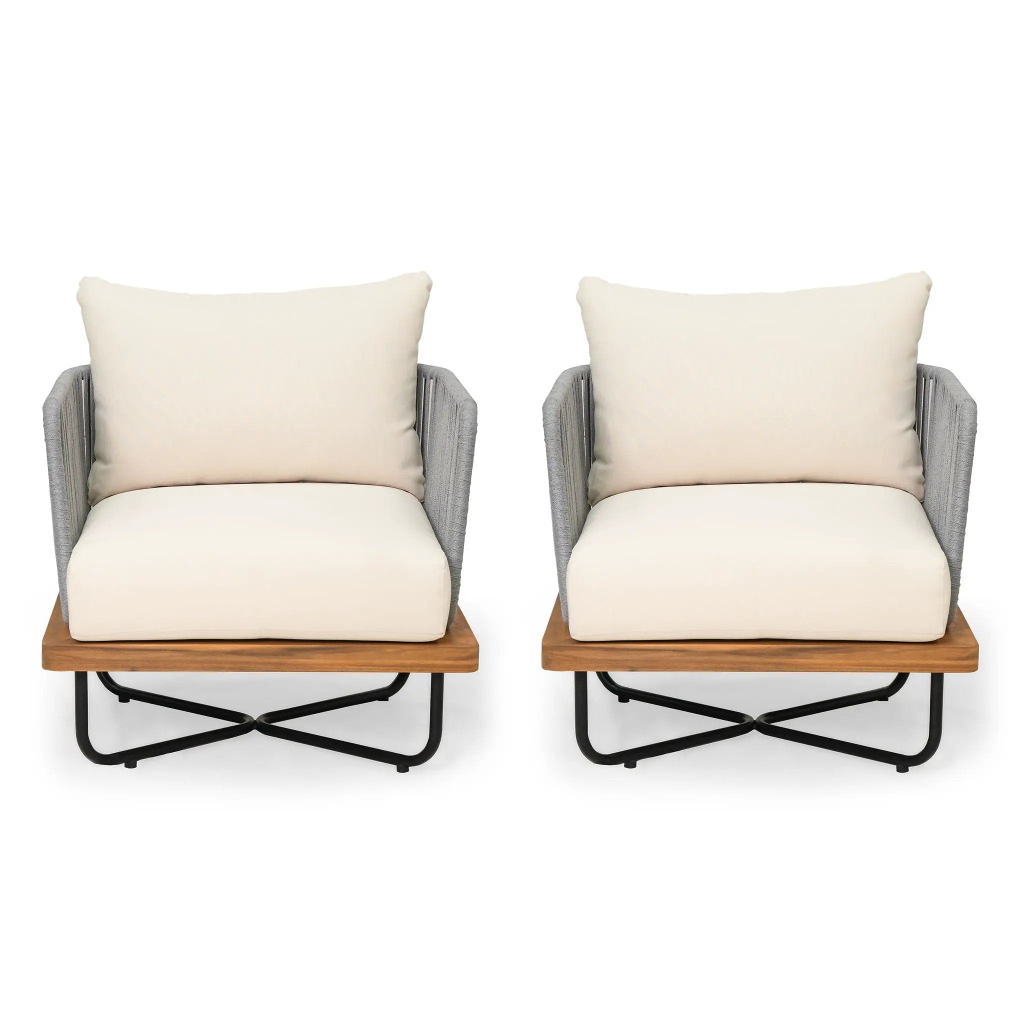 Lucca Outdoor Acacia Wood Chair by HouseOfZazla