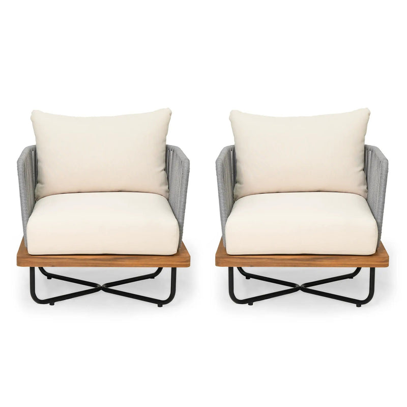 Lucca Outdoor Acacia Wood Chair by HouseOfZazla