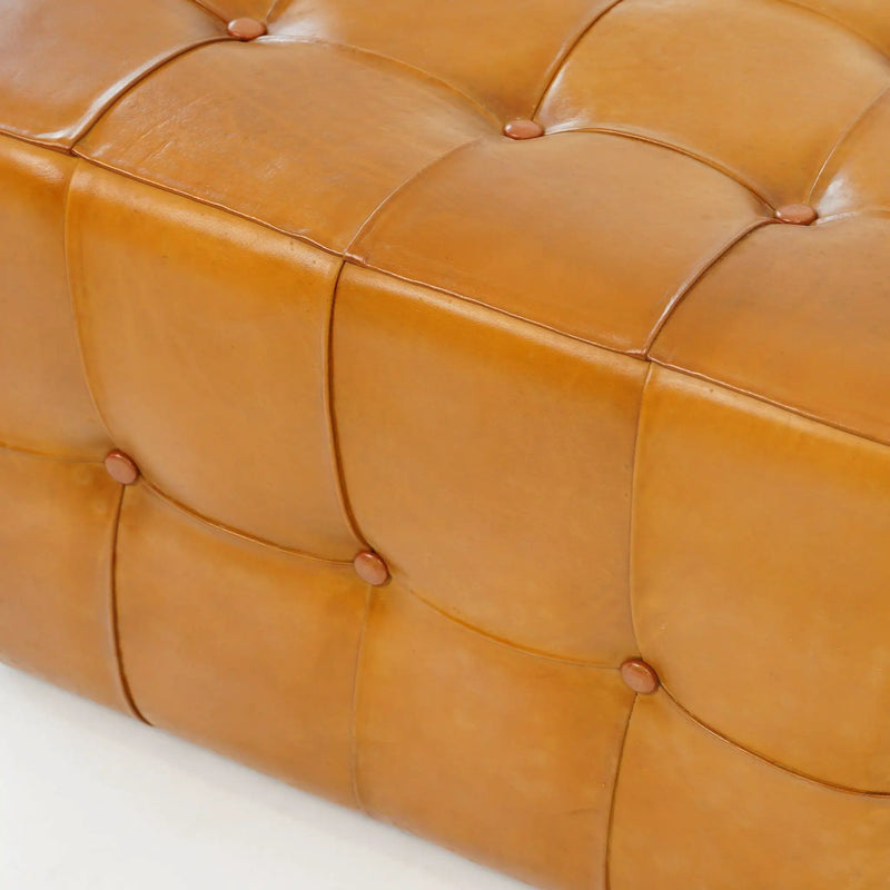 Benjiro - Square Ottoman - Tan by Unique Piece Furniture