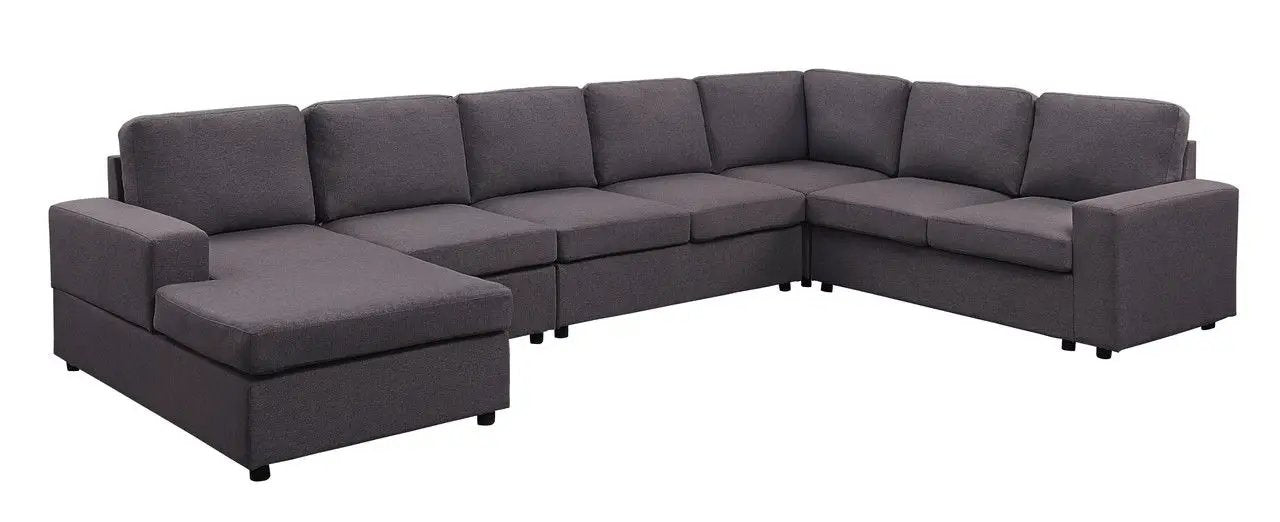 Tifton - 7 Seat Reversible Modular Sectional Sofa Chaise by Unique Piece Furniture