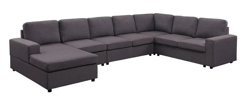 Tifton - 7 Seat Reversible Modular Sectional Sofa Chaise by Unique Piece Furniture