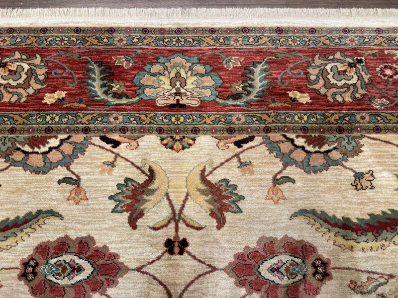 Karastan Rug 8.8 x 10, Ashara Agra Ivory #549, Wool, Vintage by Jewel Rugs