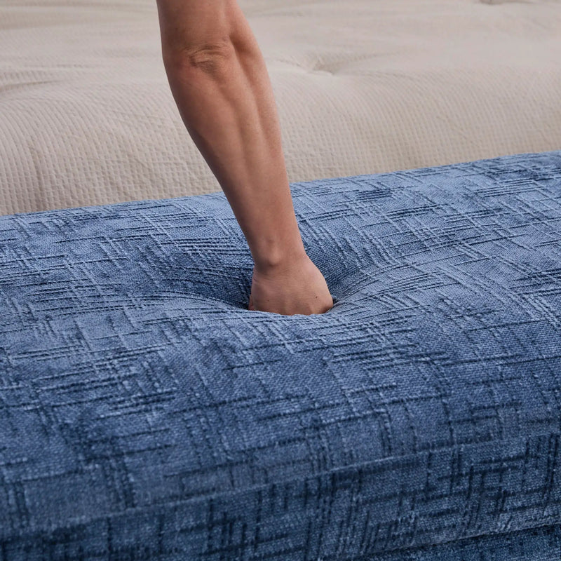 Modern Upholstered End Of Bed Bench With Armrests by HouseOfZazla