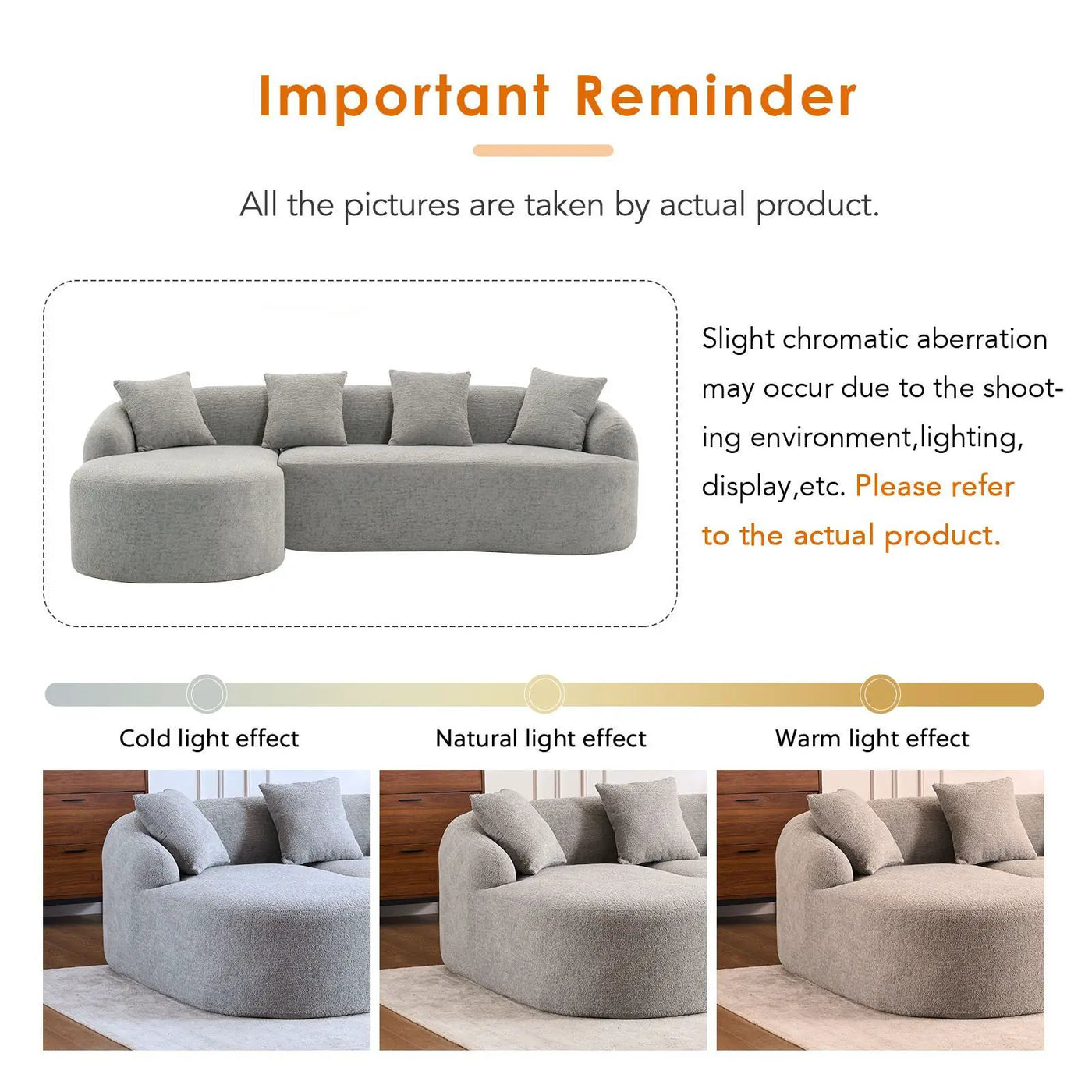 Combined Sofa With 4 Pillows by Unique Piece Furniture
