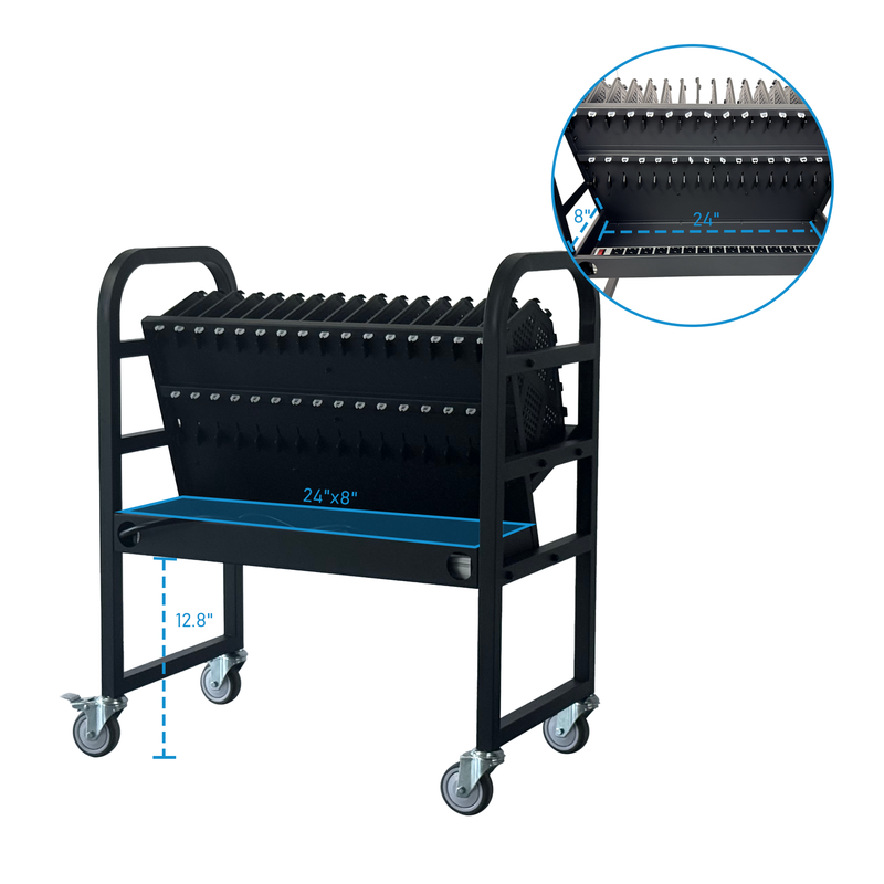 16-Device Mobile Open School Charging Cart Station by HouseOfZazla