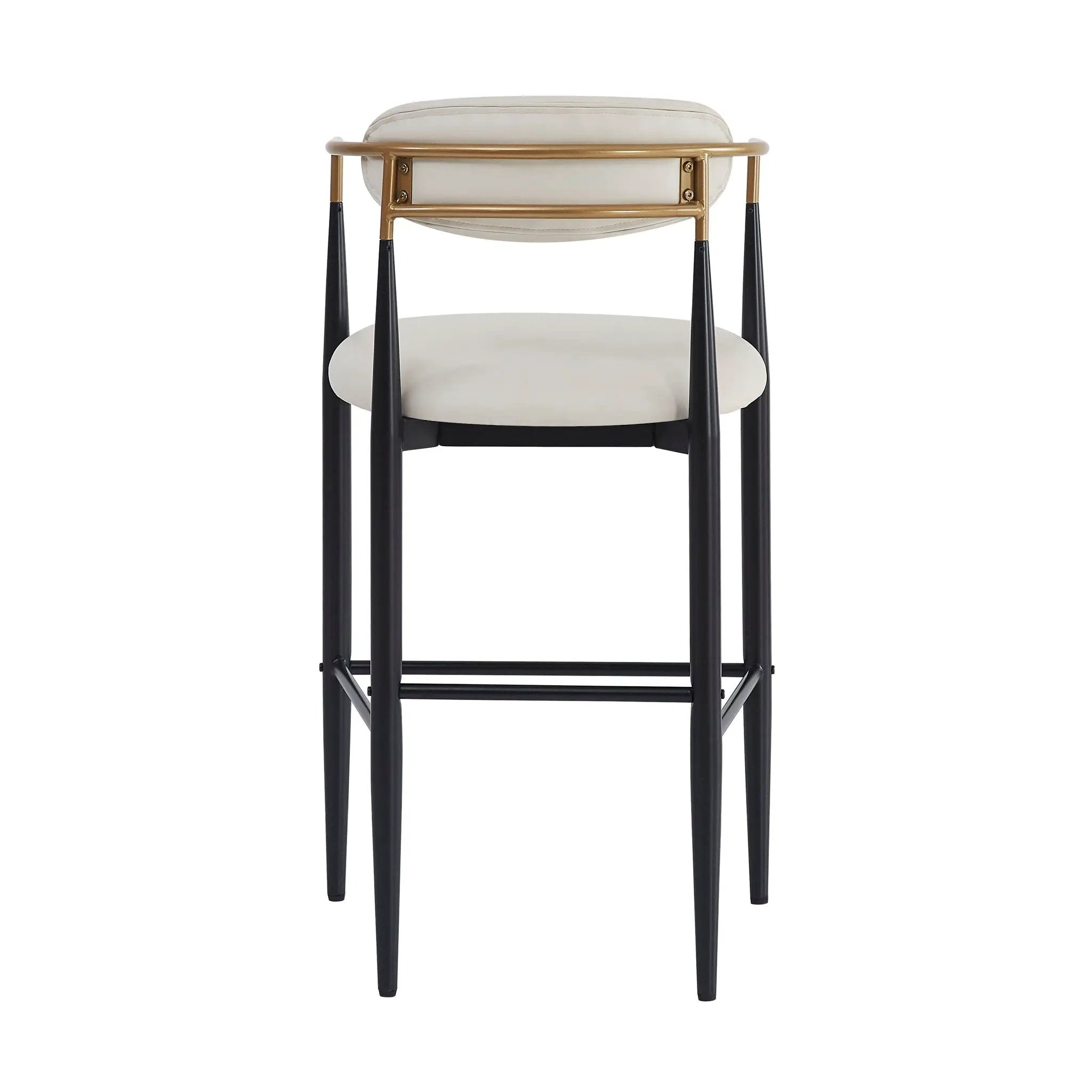 Upholstered Barstools With Back For Kitchen (Set of 2) by HouseOfZazla