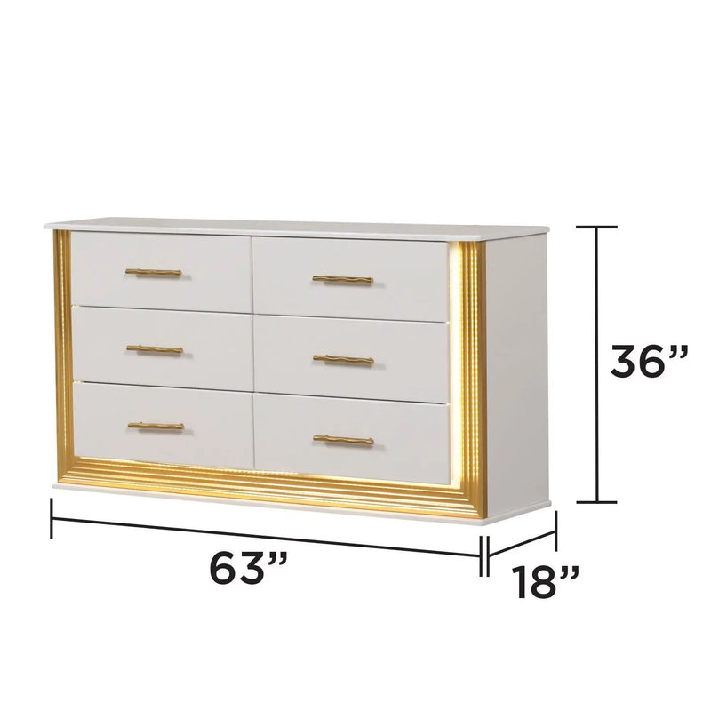 Obsession - Bedroom Set With LED by HouseOfZazla
