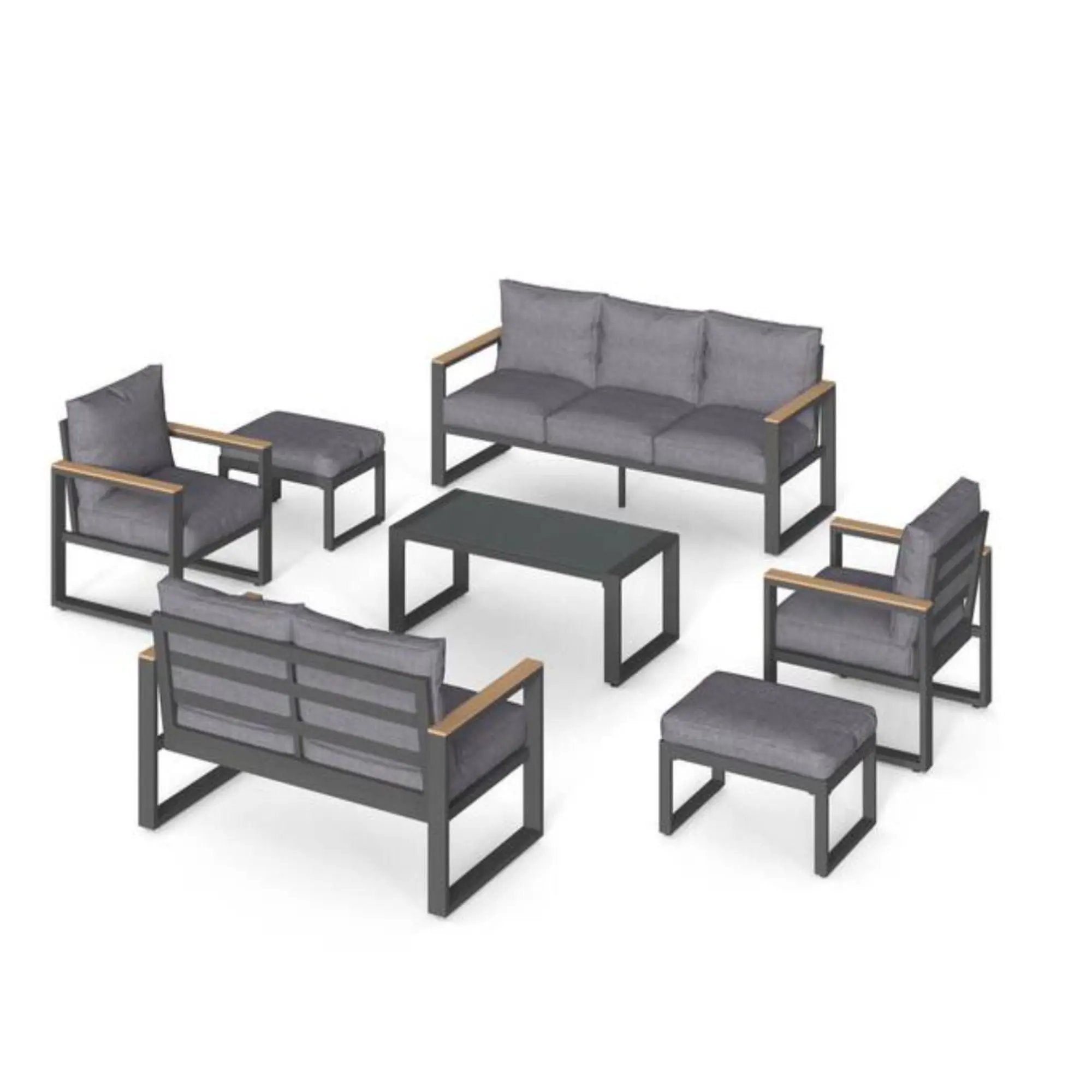 Modern Outdoor Sofa Set With Coffee Table by HouseOfZazla