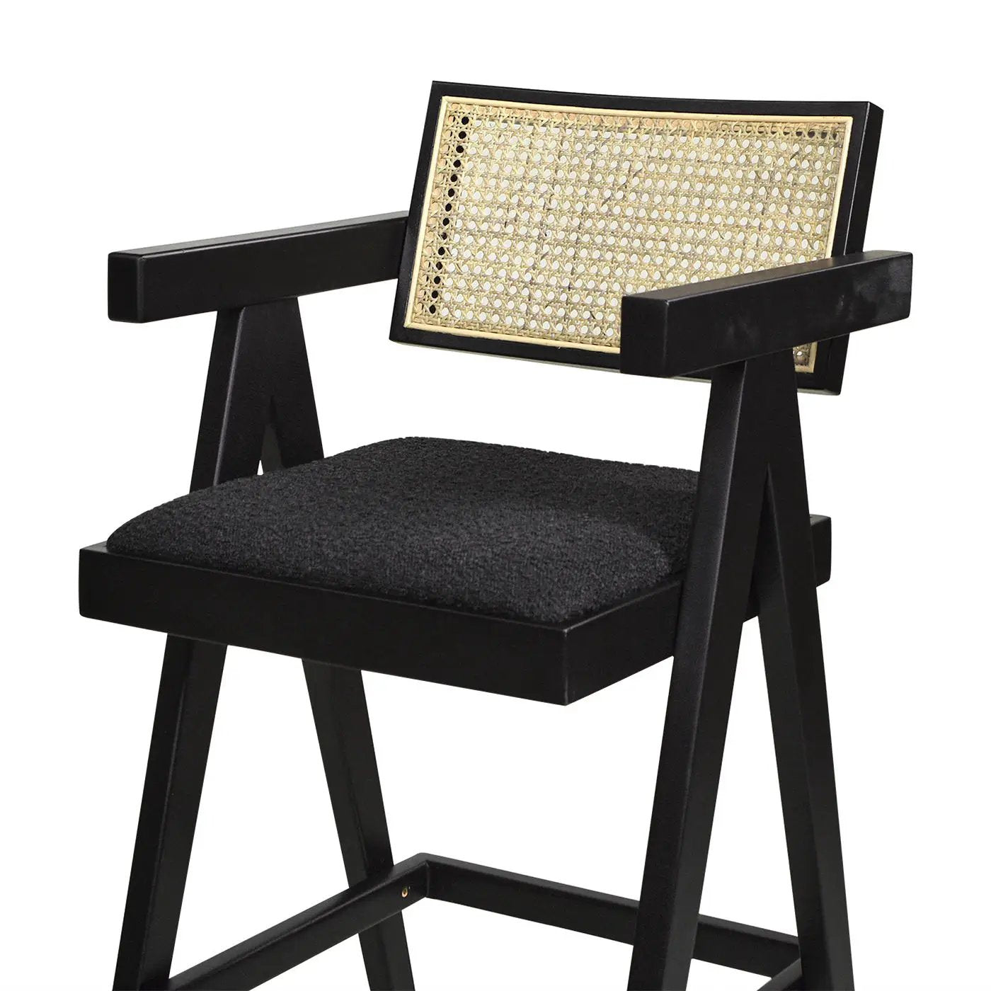 Milan - Modern Webbing Back Stool With Arms (Set of 3) by HouseOfZazla