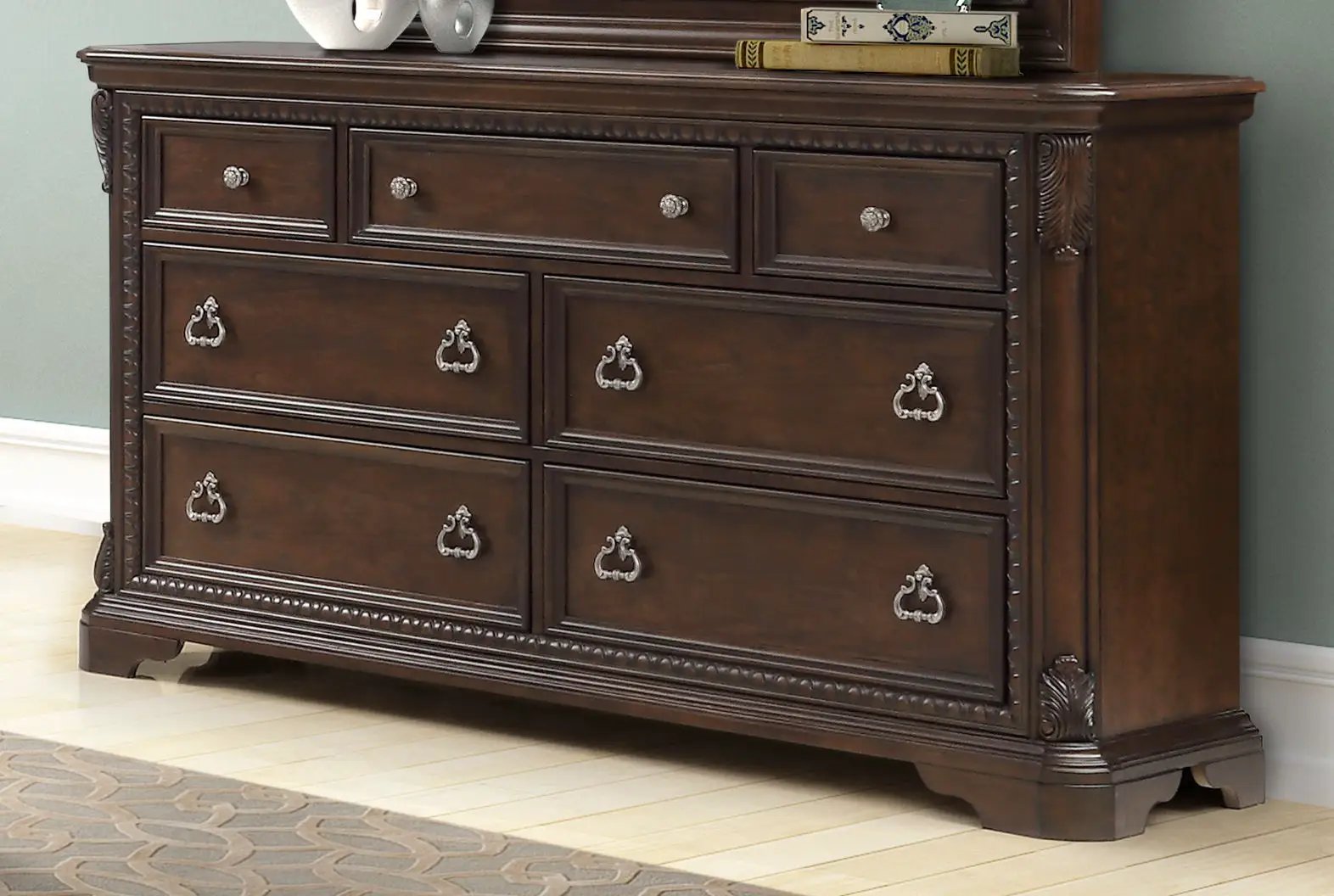 7 Drawer Dresser - Mahogany by Unique Piece Furniture
