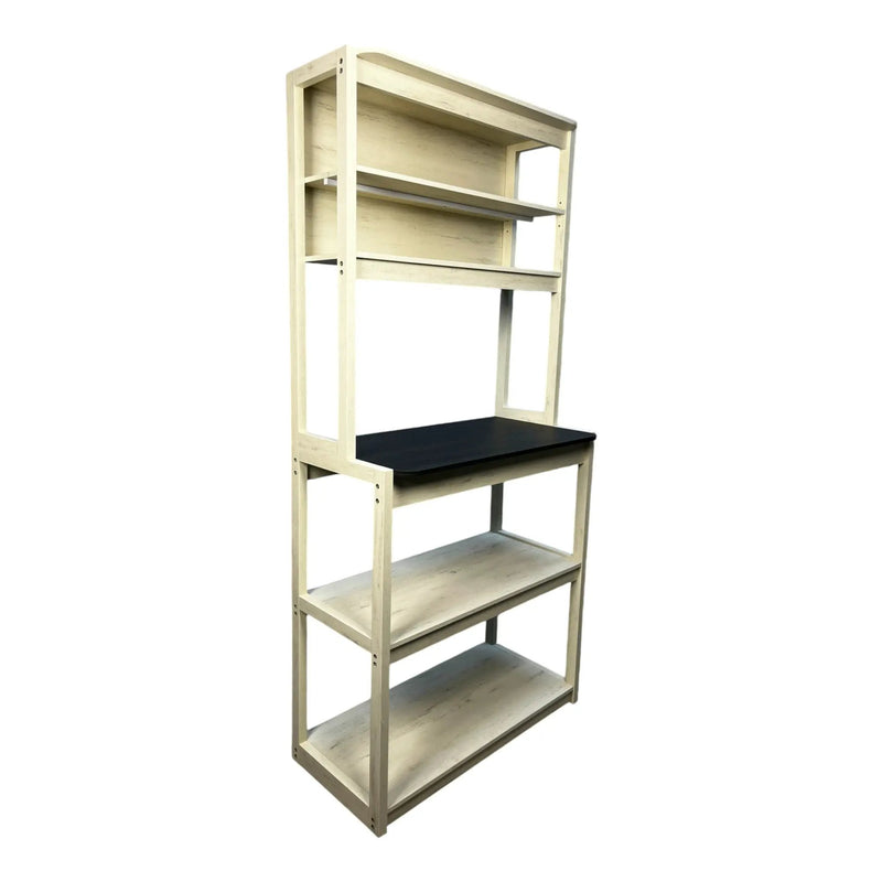 31.5" Baker's Rack in White and Black by HouseOfZazla