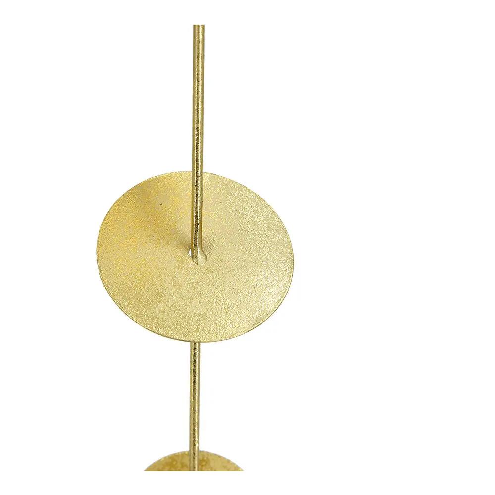 Metal Decorative Wall Art With Frame, Wall Decor For Living Room (Set of 3) - Gold by HouseOfZazla