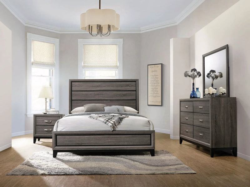 Watson Four-piece California King Bedroom Set Grey Oak by Unique Piece Furniture