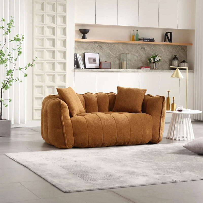 Cozy Beanbag Chair With High Resilience Foam Core For 2 by Unique Piece Furniture