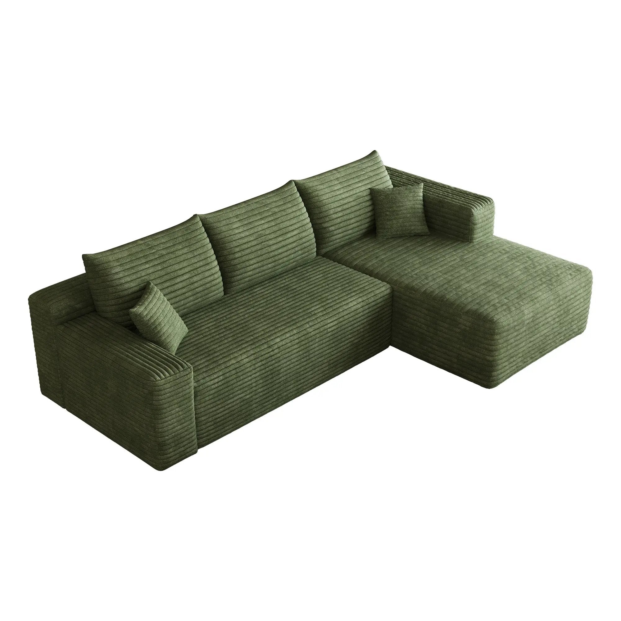 95" Cloud Sectional Sofa by HouseOfZazla