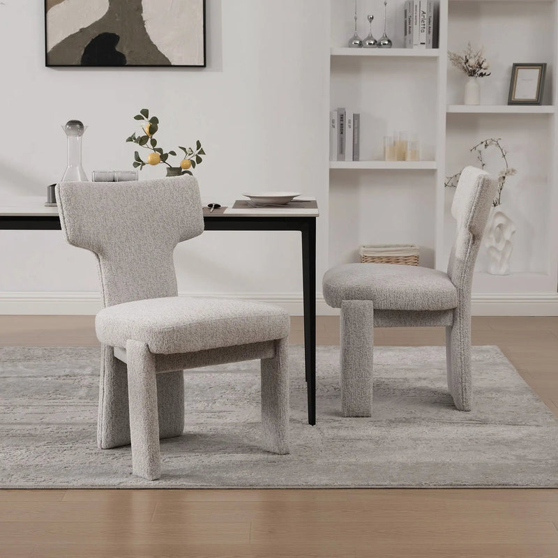 Armless Curved Back Accent Chairs by HouseOfZazla