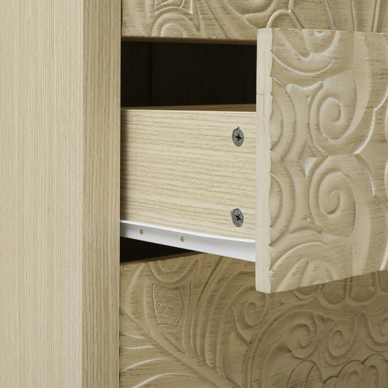 3 Drawer Cabinet - Natural Wood Finish by HouseOfZazla