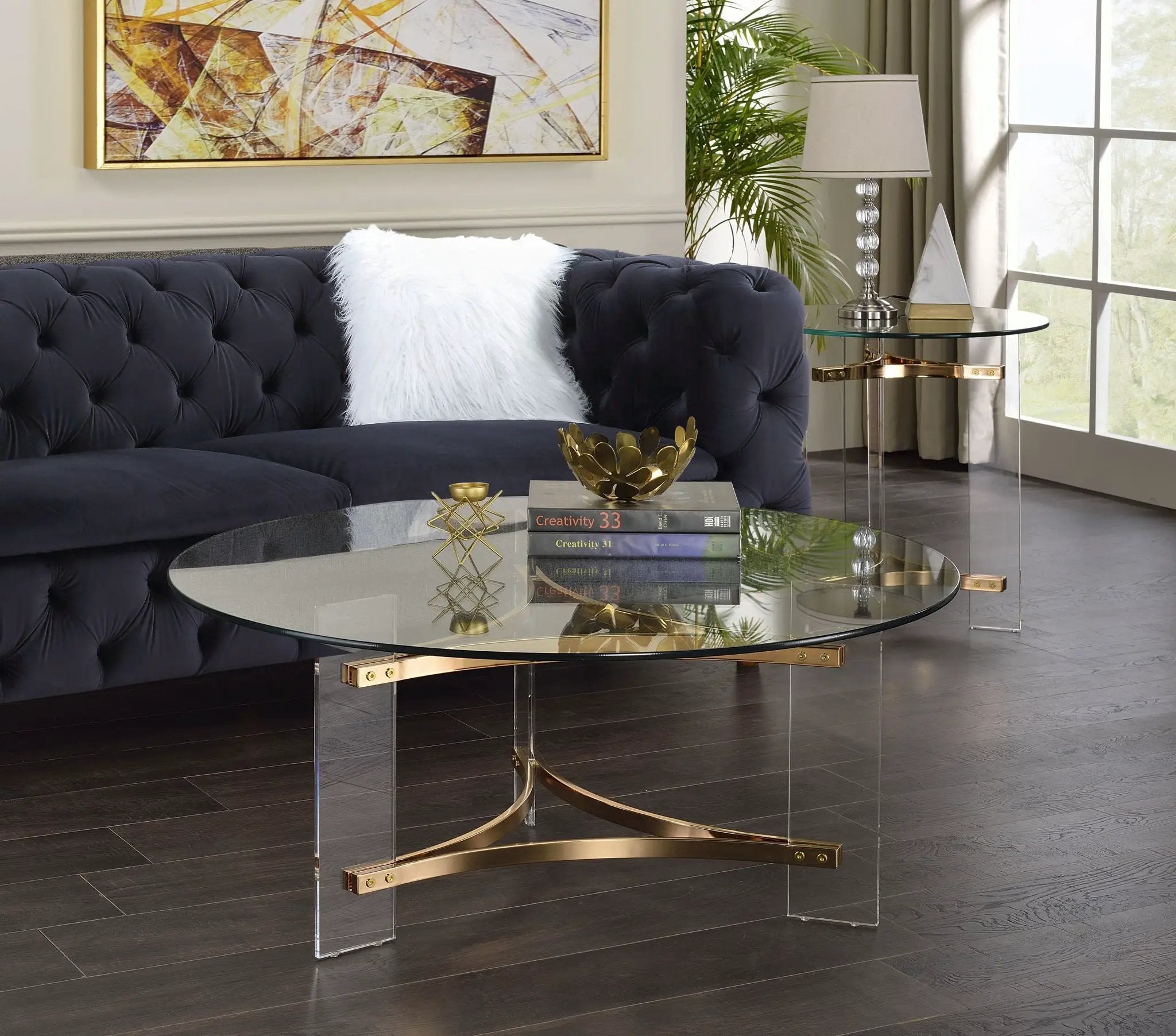 Sosi - Coffee Table - Gold by Unique Piece Furniture