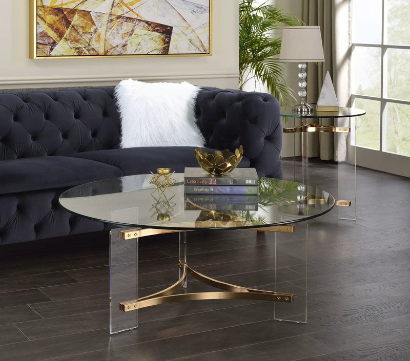 Sosi - Coffee Table - Gold by Unique Piece Furniture