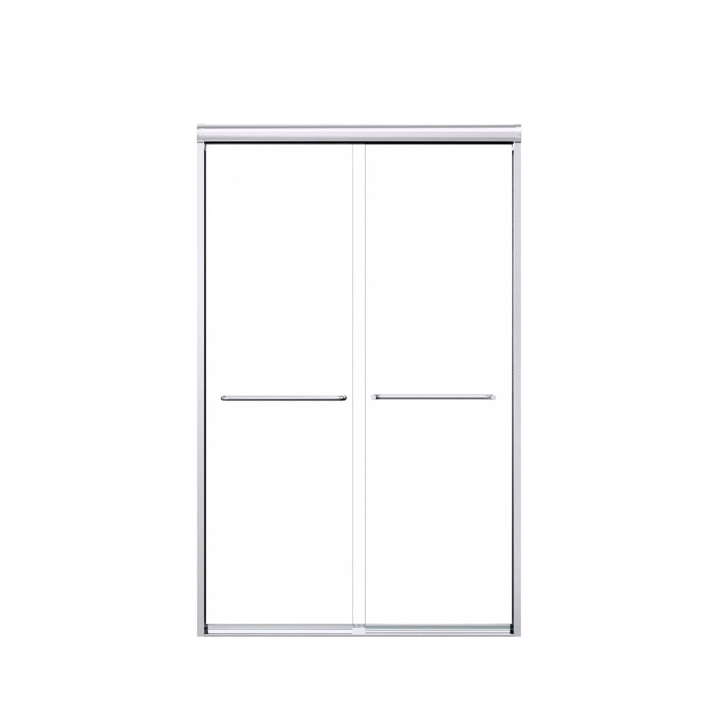 Modern Semi Frameless Double Sliding Shower Door by HouseOfZazla