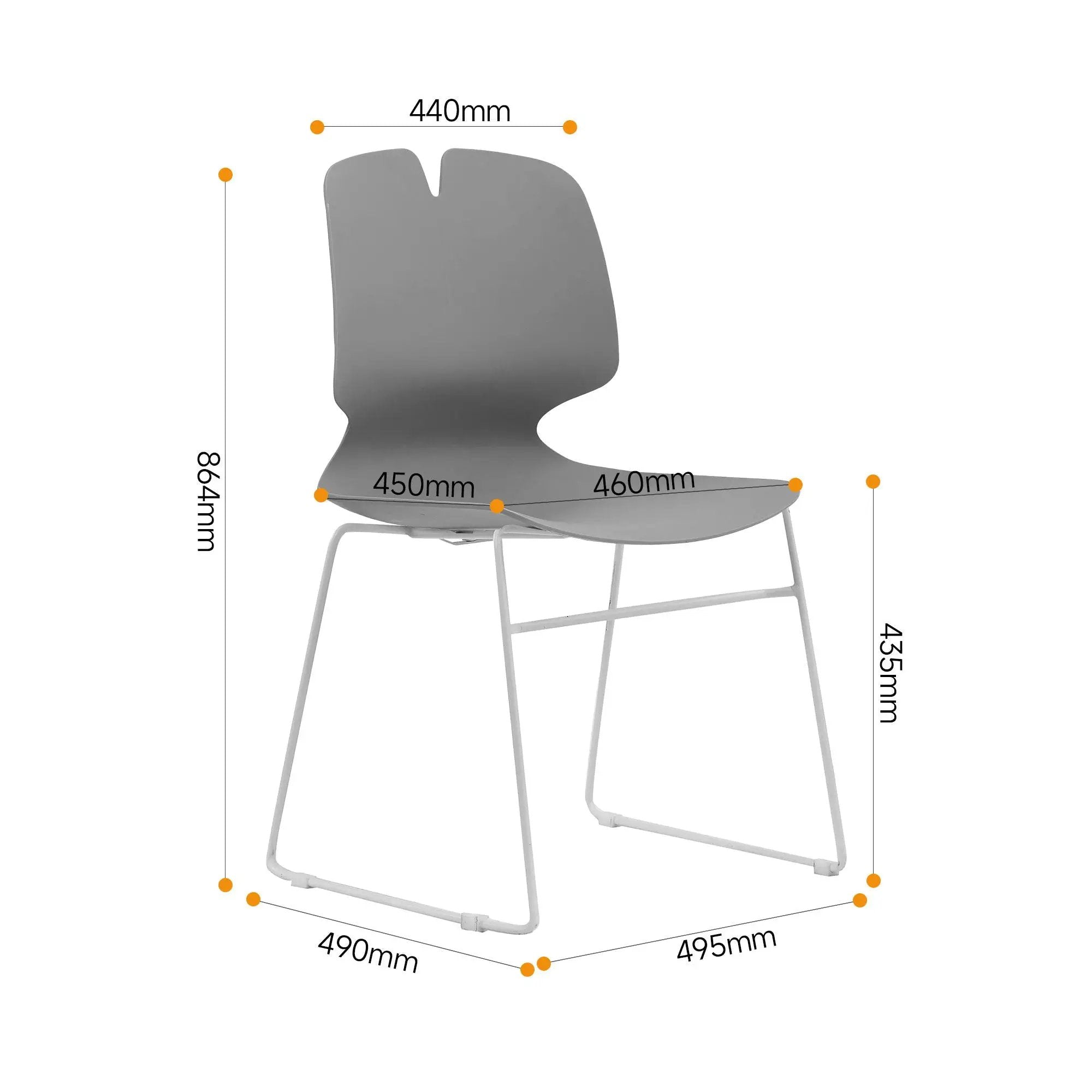 Modern Stacked Office Chairs (Set of 4) by Unique Piece Furniture