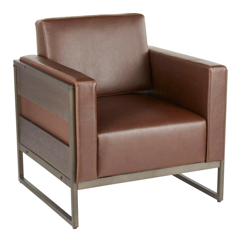 Drift - Industrial Lounge Chair - Espresso by Unique Piece Furniture