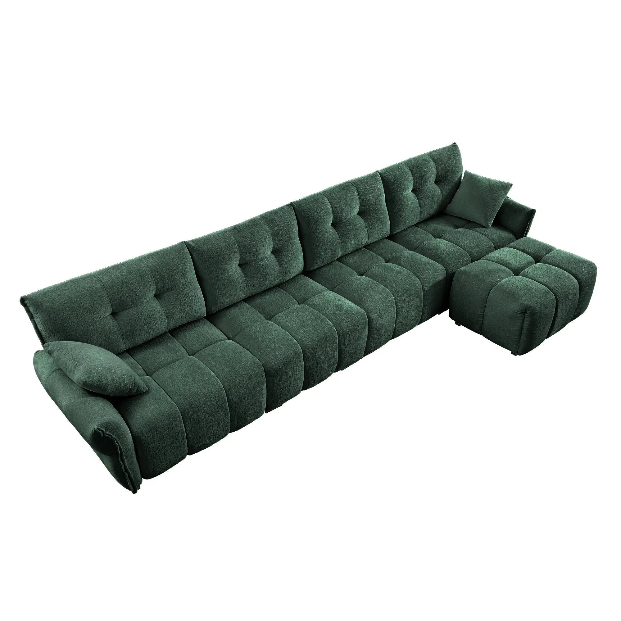 Modular 4-Seater Sofa With Ottoman by HouseOfZazla