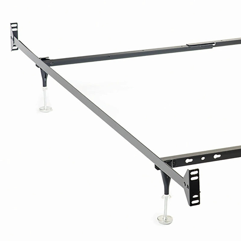 Renee - Twin / Full Bed Frame With Reinforced Center Beam And Bolt-On Construction - Black by HouseOfZazla