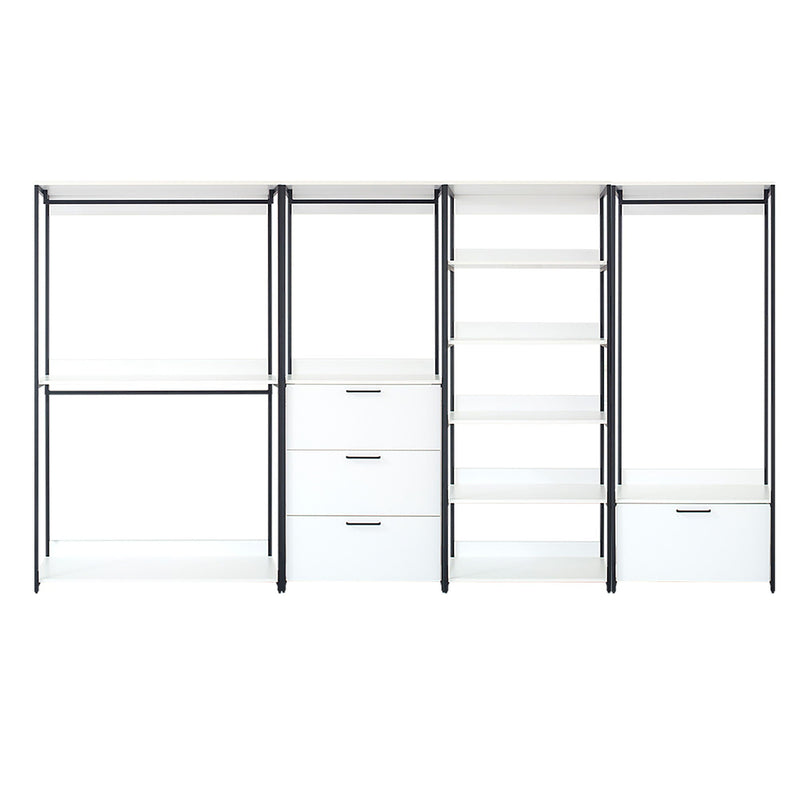 Fiona - Freestanding, Walk-In Closet System - White - Wood by HouseOfZazla