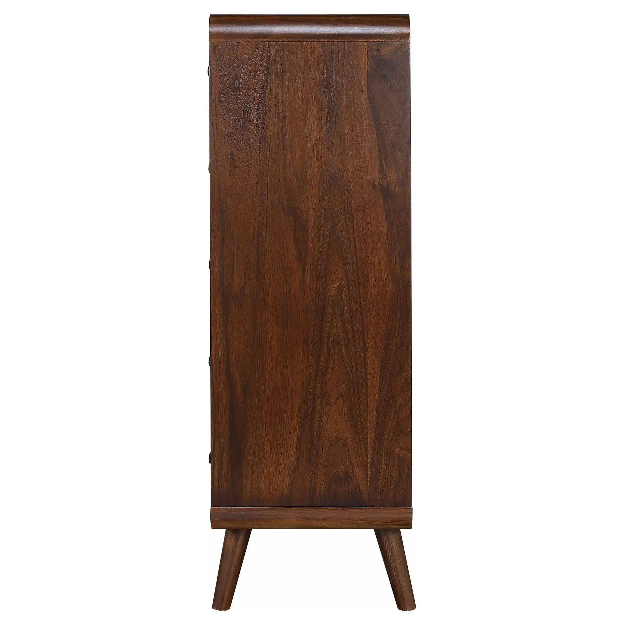 Robyn 5-drawer Bedroom Chest of Drawers Dark Walnut by Unique Piece Furniture