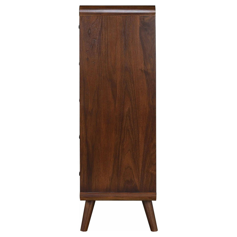 Robyn 5-drawer Bedroom Chest of Drawers Dark Walnut by Unique Piece Furniture