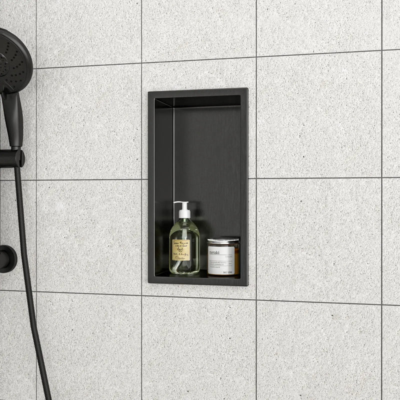 Stainless Steel Shower Niche With Seamless Design For Bathroom Storage by HouseOfZazla