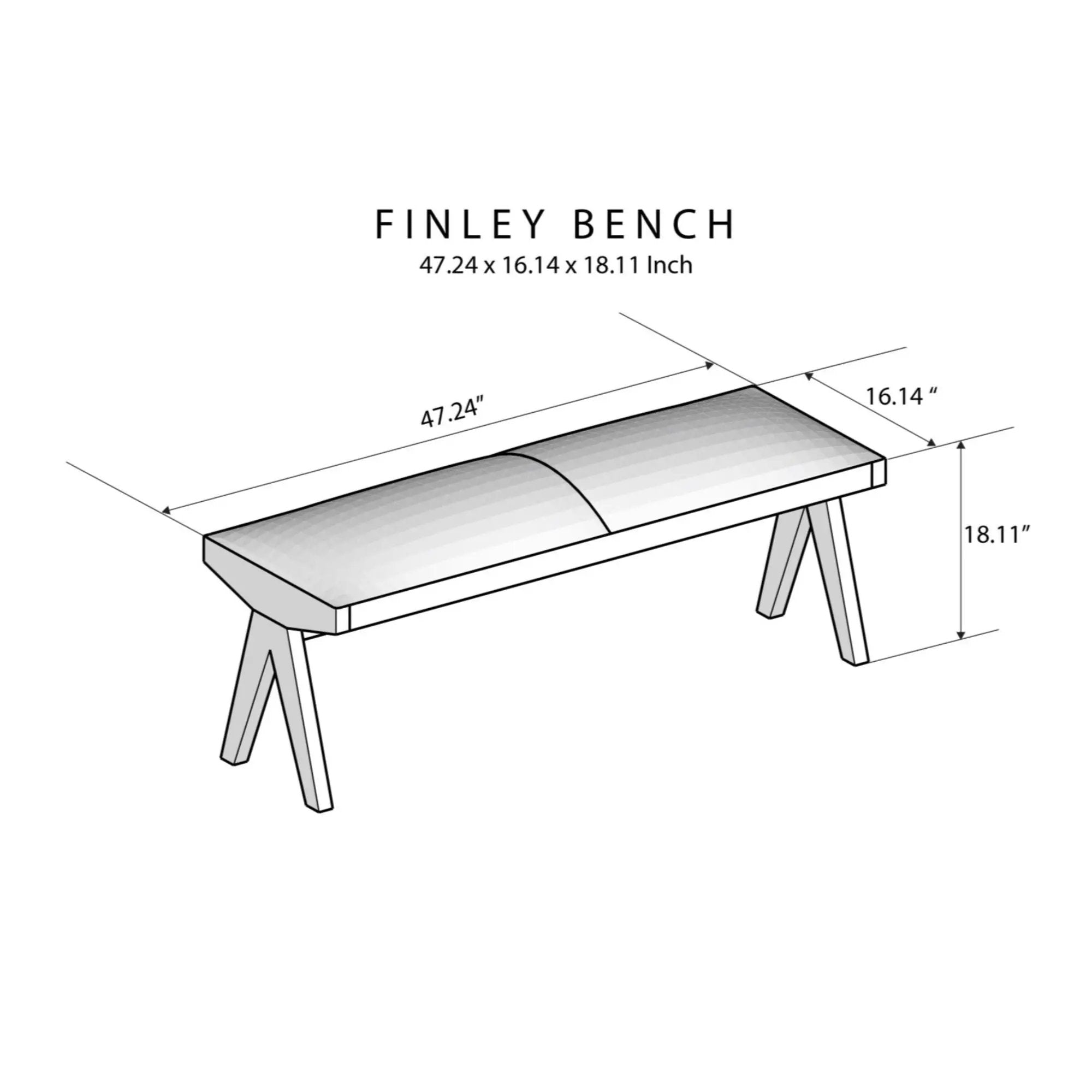 Chad - Bench - Brown / Tan by Unique Piece Furniture