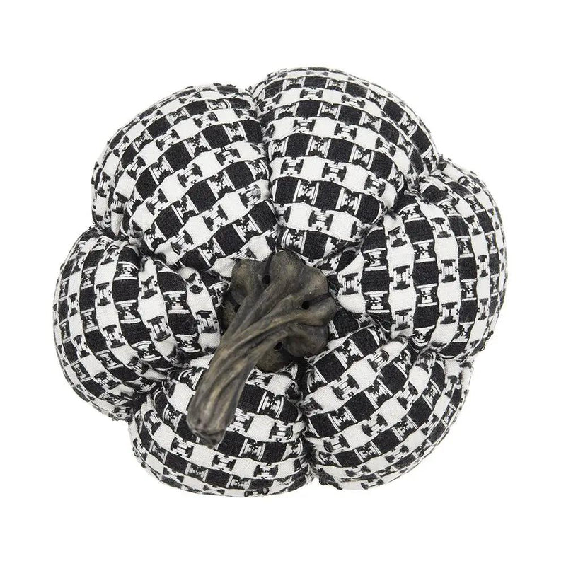 Plaid Pumpkin Decor, For Holiday Halloween Decoration by Unique Piece Furniture
