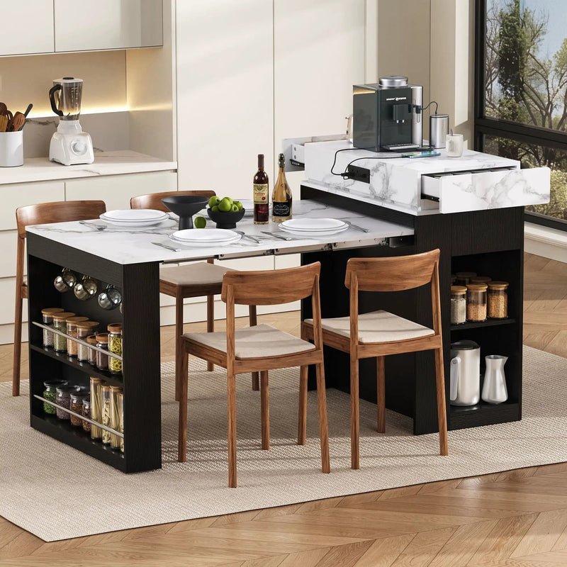Extendable Dining Table With Folding Top by Unique Piece Furniture