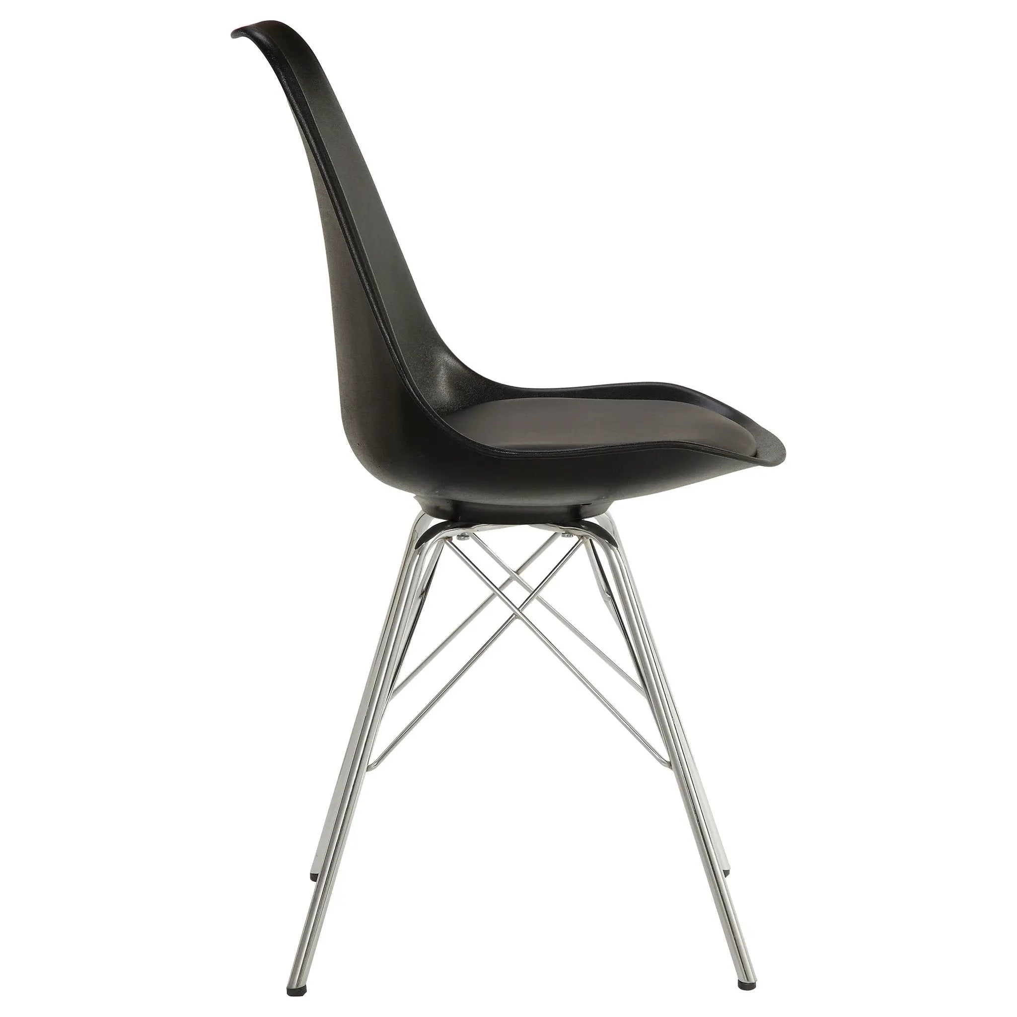 Padded Dining Chair (Set of 2) - Black