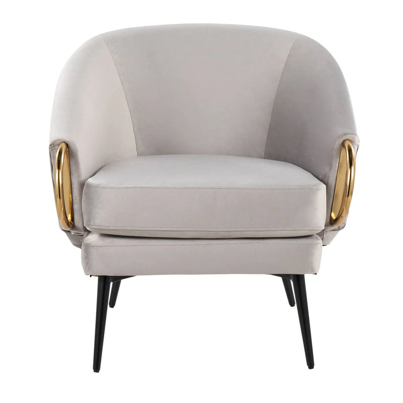 Claire - Contemporary / Glam Chair - Black / Silver by Unique Piece Furniture