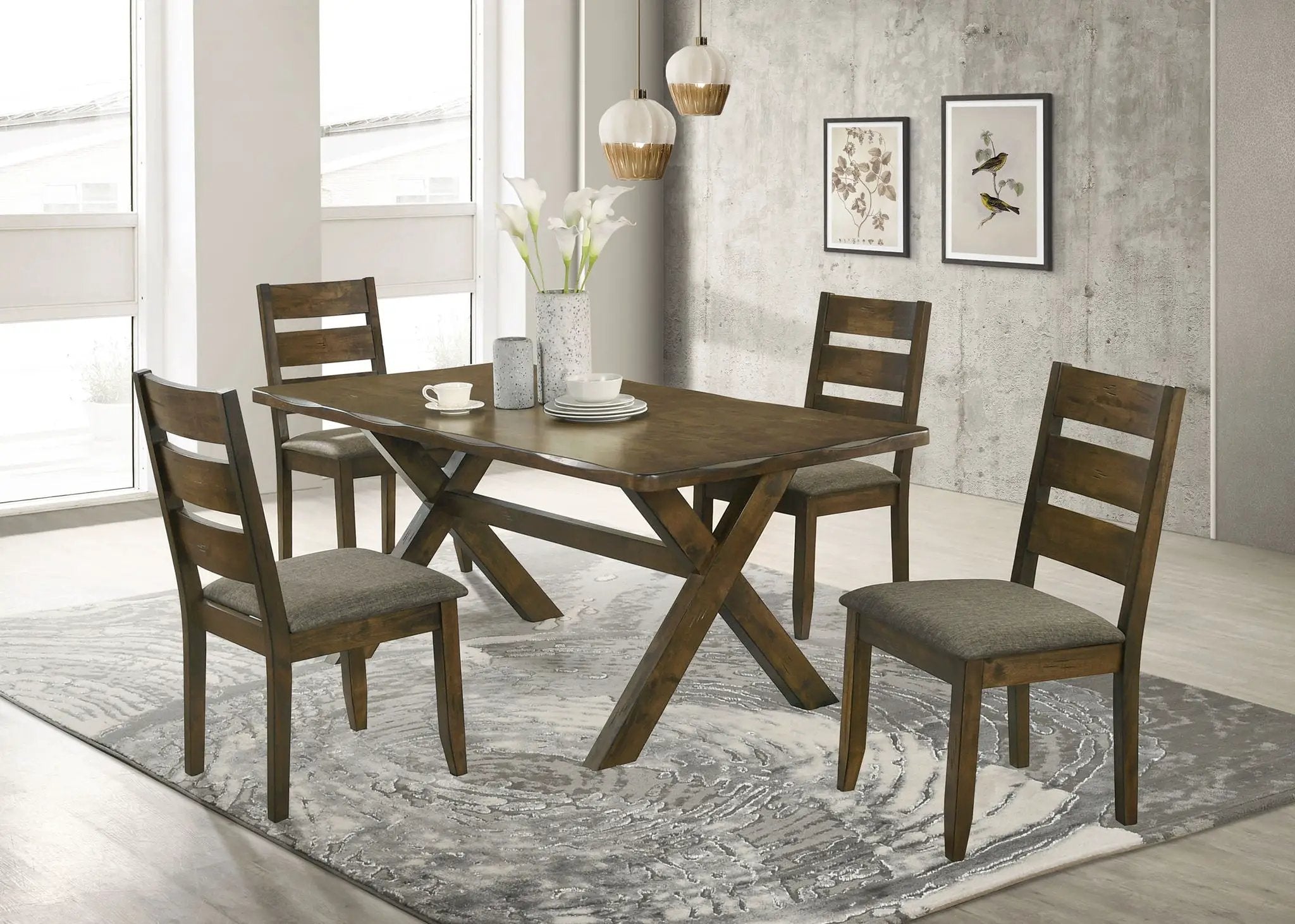 Alston Rectangular 71-inch Dining Table Knotty Nutmeg by Unique Piece Furniture