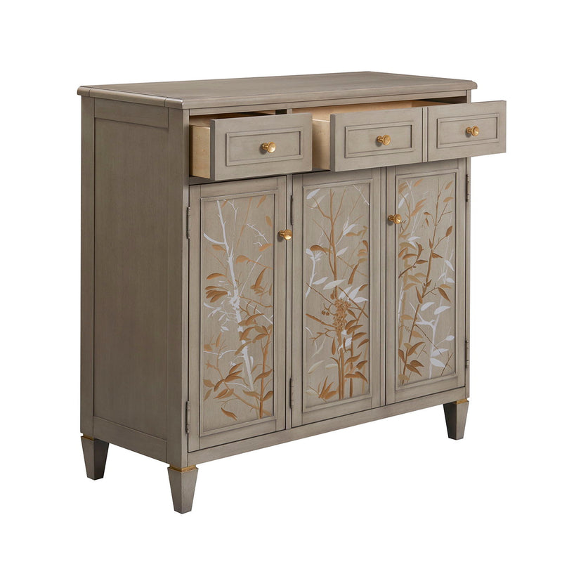 Dauphin - Handpainted Entryway Storage Cabinet - Gray Cashmere by HouseOfZazla