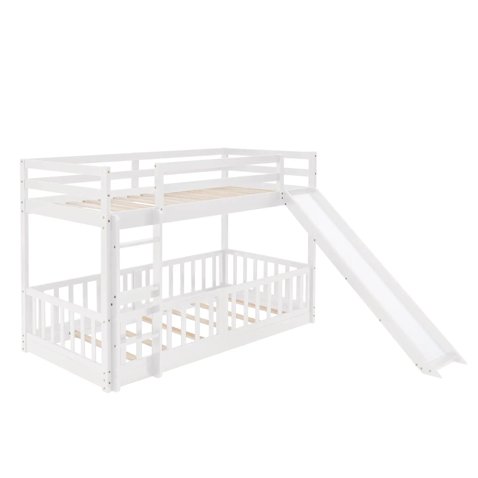 Functional Bunk Bed & Convertible Ladder And Slide by HouseOfZazla