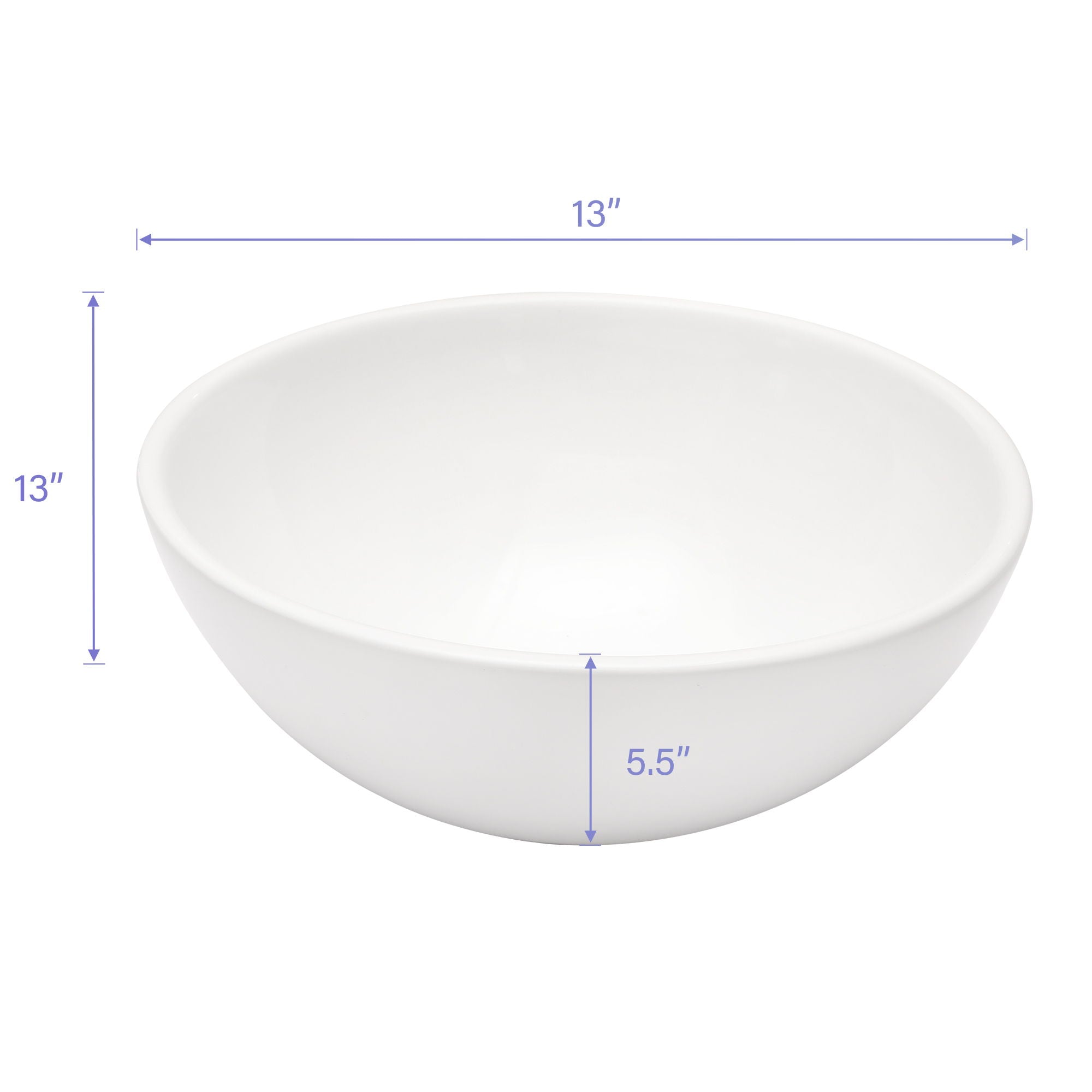 Modern Ceramic Circular Vessel Bathroom Sink by HouseOfZazla