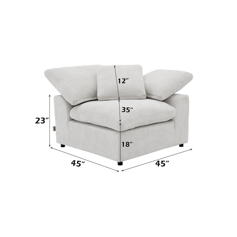 Naveen - Modular Sectional With Ottoman by Unique Piece Furniture