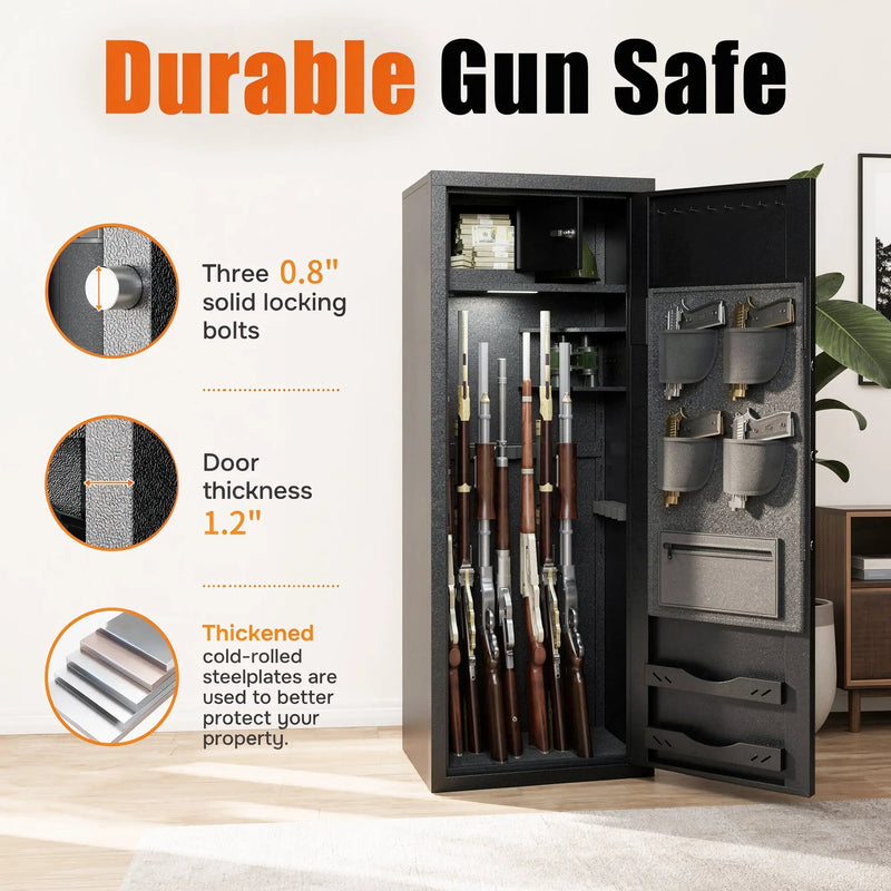 Biometric Large Gun Safe with Fingerprint Password Lock, photo 7 of 10