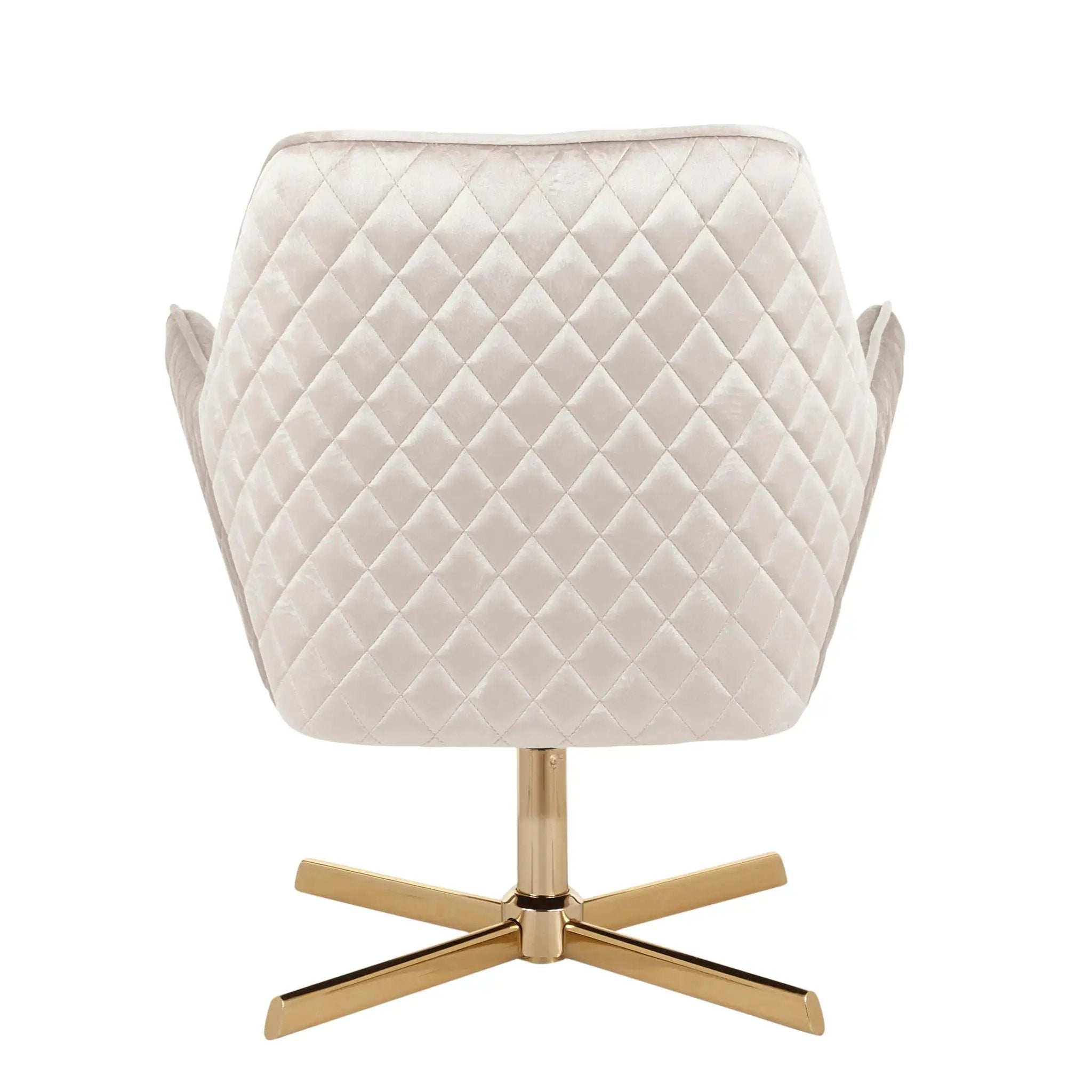 Diana - Contemporary Lounge Chair - Gold / Cream by Unique Piece Furniture
