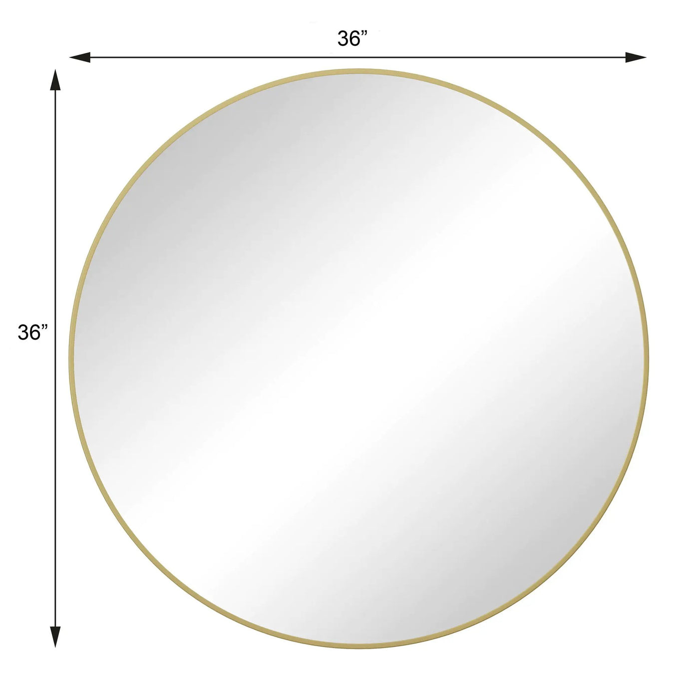 Wall Circular Mirror Metal Framed Mirror Round Vanity Mirror Dressing Mirror, For Bathroom, Living Room, Bedroom Wall Decor by HouseOfZazla