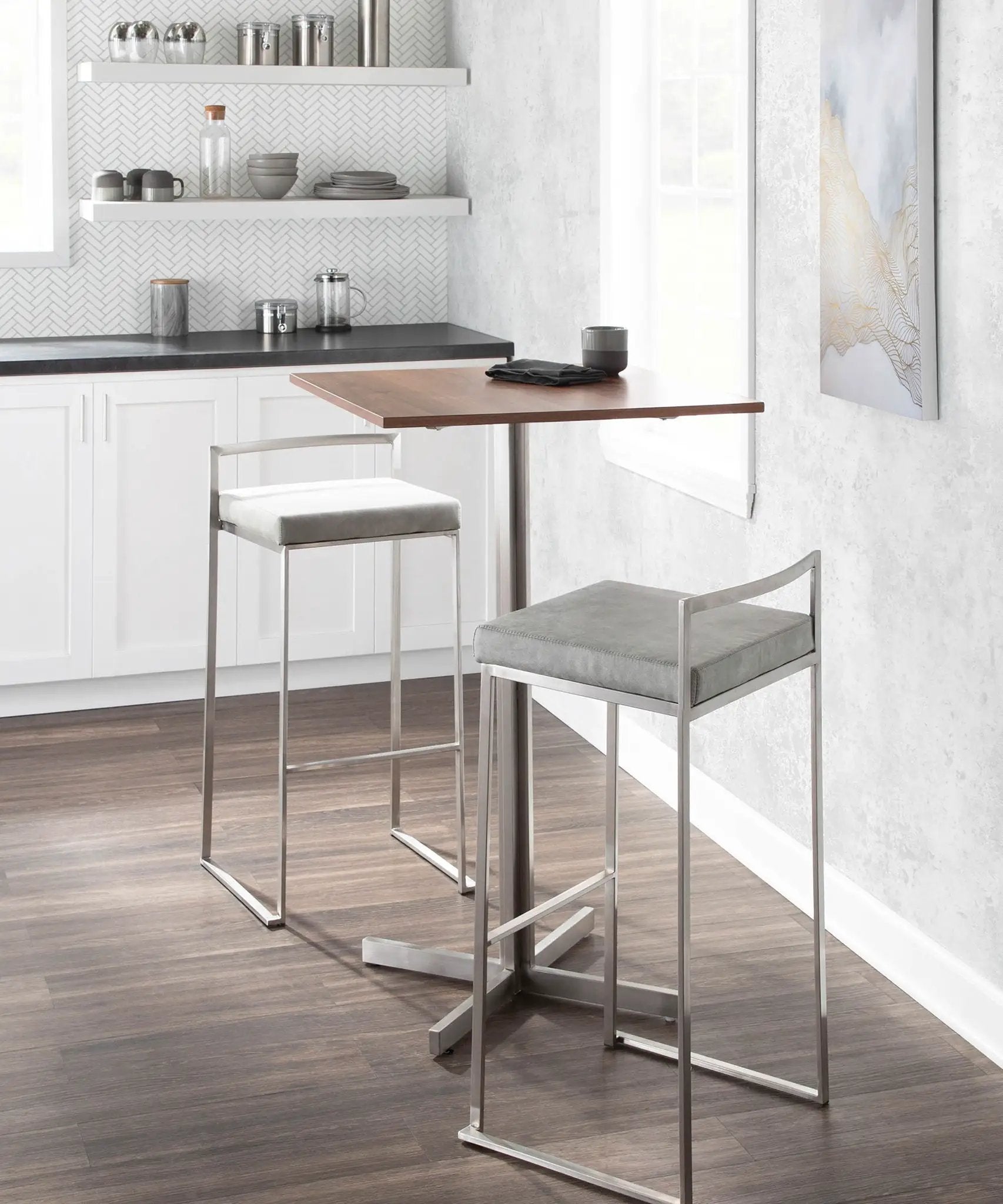 Fuji - Contemporary And Elegant Design Stackable Barstool by Unique Piece Furniture