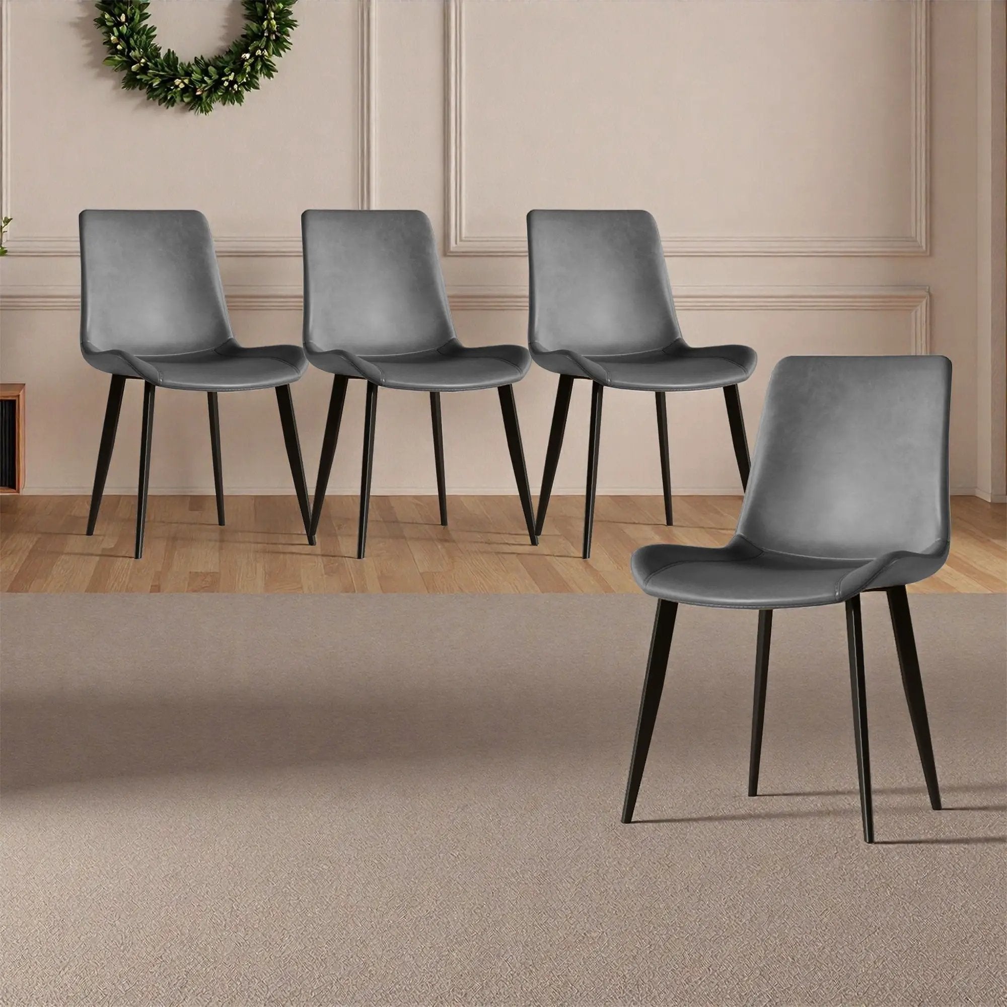 Modern Dining Chairs Ergonomic Design For Kitchen (Set of 4) by HouseOfZazla