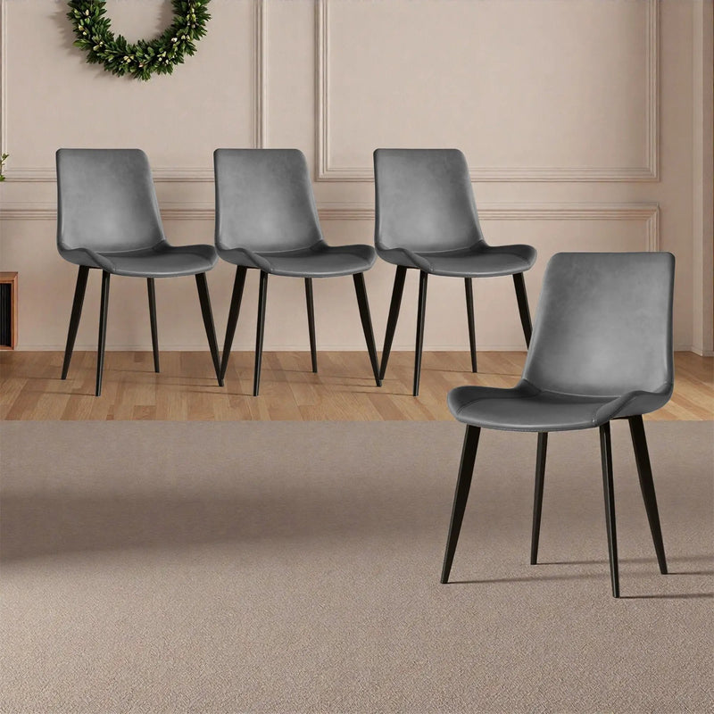 Modern Dining Chairs Ergonomic Design For Kitchen (Set of 4) by HouseOfZazla
