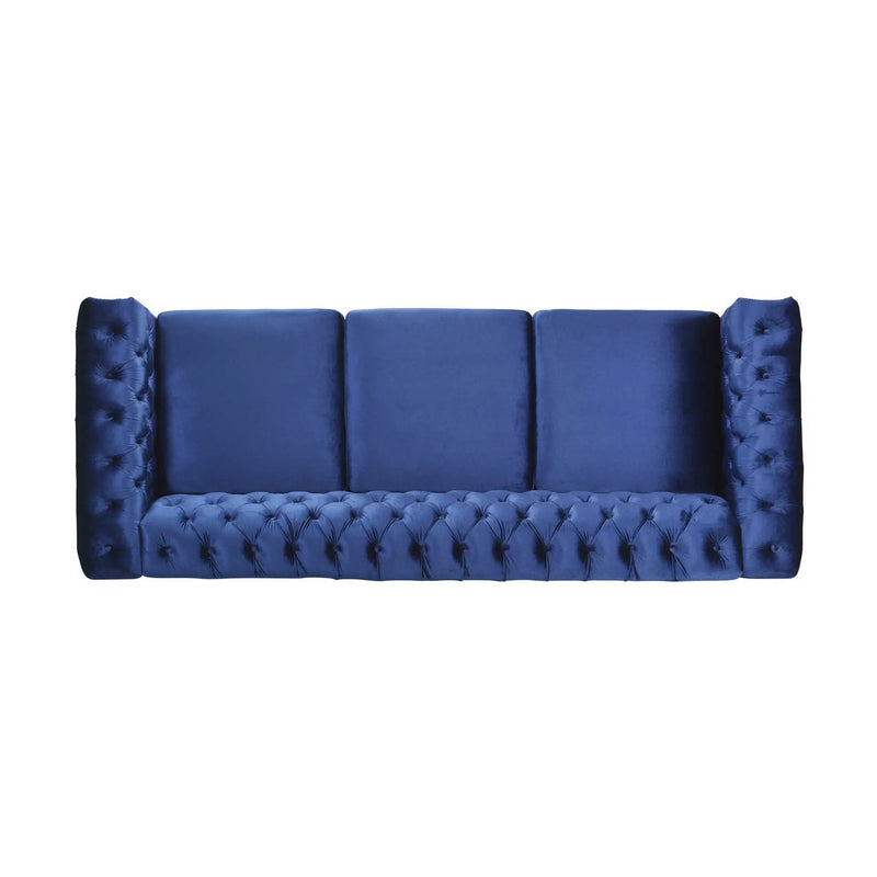 Chesterfield Style 3 Seater Sofa With Deep Button Tufting by HouseOfZazla